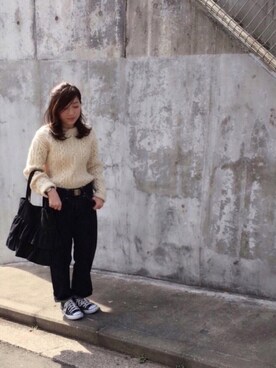 「ドラフトリーバイス」｜「アイテム（その他）」を使った、アサミ☆さん（レディース・158cm）の冬コーディネート