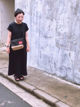 アサミ☆さんの「靴下屋/ 2×2リブ 裾メロウレギンス 12分丈」を使ったコーディネート