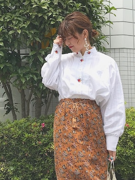 「Another Edition（アナザーエディション）のアイテム（アクセサリー）」を使った、MEGUさん（レディース・157cm）の夏コーディネート
