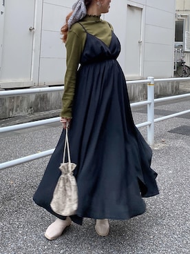 「archives（アルシーヴ）のアイテム（ブーツ）」を使った、MEGUさん（レディース・157cm）の秋コーディネート