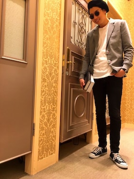 「HAMILTON（ハミルトン）のアイテム（腕時計）」を使った、TOYOさん（メンズ・186cm）の春コーディネート
