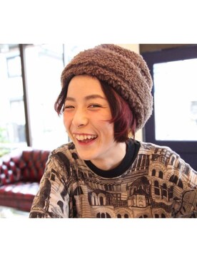 「カオリノモリSTAFF」｜「アイテム（ニット/セーター）」を使った、おーちゃかさん（レディース・153cm）の冬コーディネート