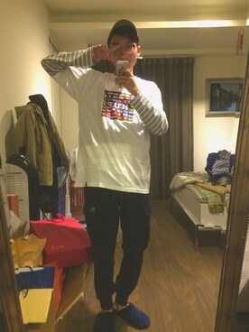 「SQUAD（スクアッド）のアイテム」を使った、sSquirrel-Cさん（メンズ・180cm）の冬コーディネート