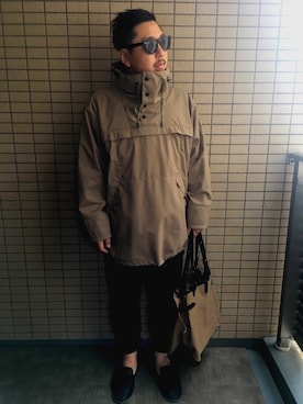 「antiqua（アンティカ）のアイテム（スリッポン）」を使った、mgmさん（メンズ・175cm）の夏コーディネート