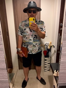 「antiqua（アンティカ）のアイテム（スリッポン）」を使った、mgmさん（メンズ・175cm）の春コーディネート