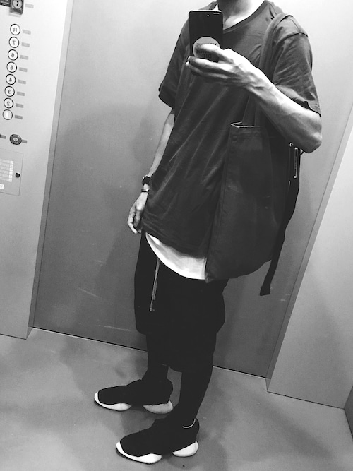 【美品】Rick Owens サルエルハーフパンツ グレー イタリア製ウール混 美品】Rick Owens サルエルハーフパンツ グレー イタリア製