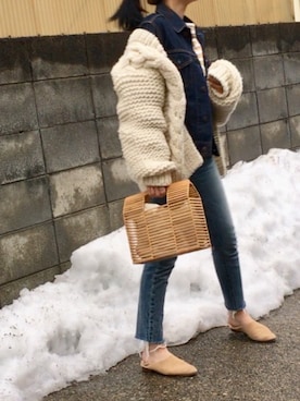 「Levi's Lady’s（リーバイス レディース）のアイテム」を使った、annさん（レディース・153cm）の冬コーディネート