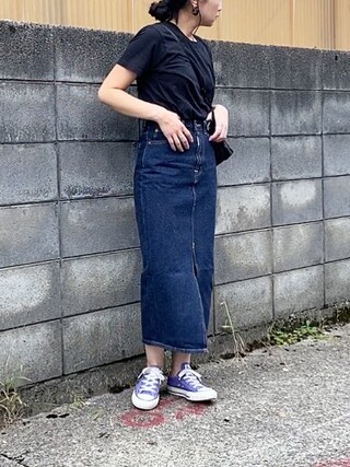 ann is wearing FRAMeWORK "HANES 2P Japan Fit クルーネックTシャツ◆"