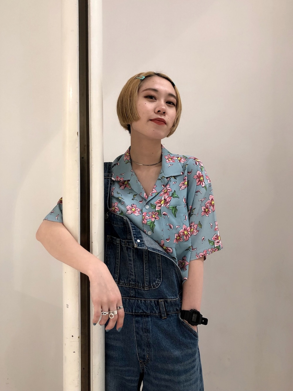 早川 弥吹のネックレス「FLAT SNAKE CHAIN NECKLACE」を使ったコーディネート