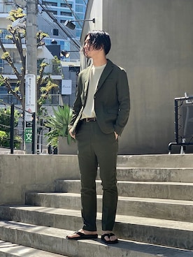 「TIMEX（タイメックス）のアイテム（腕時計）」を使った、FURUさん（メンズ・175cm）の夏コーディネート