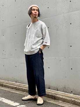 「417 EDIFICE（フォーワンセブンエディフィス）のアイテム（バッグ）」を使った、FURUさん（メンズ・175cm）の夏コーディネート