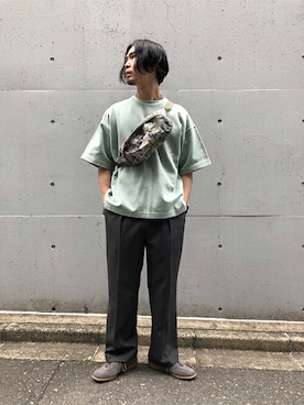 「417 EDIFICE（フォーワンセブンエディフィス）のアイテム（スニーカー）」を使った、FURUさん（メンズ・175cm）の夏コーディネート