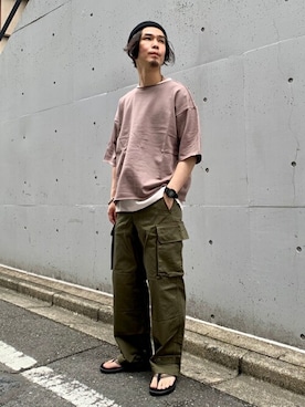 「417 EDIFICE（フォーワンセブンエディフィス）のアイテム（ニットキャップ/ビーニー）」を使った、FURUさん（メンズ・175cm）の夏コーディネート