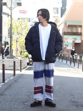「WISM（ウィズム）のアイテム（アクセサリー）」を使った、FURUさん（メンズ・175cm）の冬コーディネート