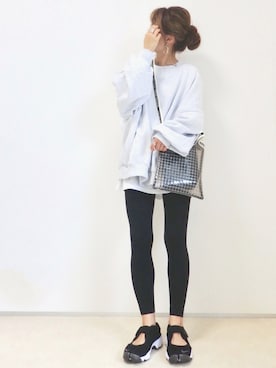 「via j（ヴィアジェイ）のアイテム」を使った、emaさん（レディース・153cm）の春コーディネート