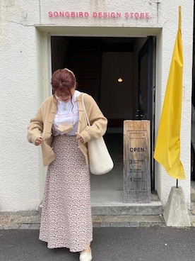 「Discoat」｜「アイテム（バレエシューズ）」を使った、絵美菜 さん（レディース・156cm）の春コーディネート