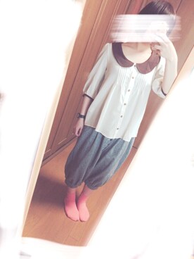 「Freesia（フリージア）のアイテム」を使った、桃さん（レディース・151cm）の春コーディネート