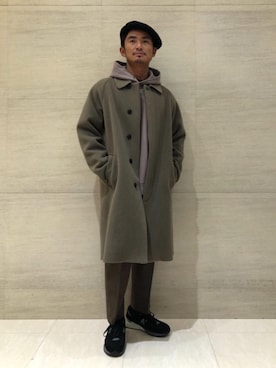 「RECOMMEND  ITEM STYLING」｜「アイテム（ステンカラーコート）」を使った、UA1093YDさん（メンズ・175cm）の秋コーディネート