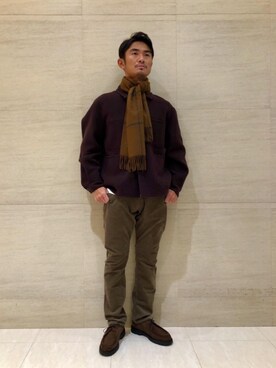 「RECOMMEND  ITEM STYLING」｜「アイテム（モカシン/デッキシューズ）」を使った、UA1093YDさん（メンズ・175cm）の秋コーディネート