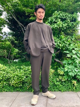 「UNITED ARROWS & SONS（ユナイテッドアローズアンドサンズ）のアイテム（ノーカラージャケット）」を使った、UA1093YDさん（メンズ・175cm）の春コーディネート