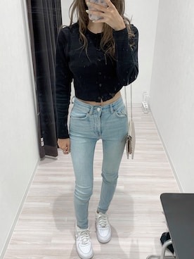 「エアフォースワン」｜Momoさん（レディース・153cm）の春コーディネート