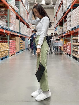 「moussy」｜Momoさん（レディース・153cm）の春コーディネート