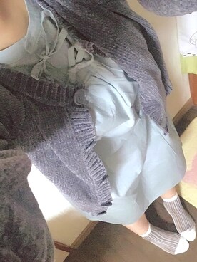 「ehka sopo（エヘカソポ）のアイテム（シャツワンピース）」を使った、TEFUさん（レディース・151cm）の冬コーディネート