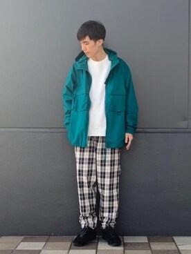 「coen（コーエン）のアイテム（ブルゾン）」を使った、coen 高岡さん（メンズ・174cm）の春コーディネート