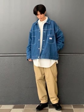 「SMITH'S（スミス）のアイテム（ジャケット/アウター）」を使った、coen 高岡さん（メンズ・174cm）の冬コーディネート