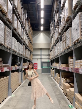 「PULL&BEAR（プルアンドベア）のアイテム（バッグ）」を使った、曾公子さん（レディース・164cm）の夏コーディネート