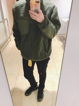 「ENGINEERED GARMENTS」｜「アイテム（その他アウター）」を使った、ぎちゅーんさん（メンズ・171cm）の冬コーディネート