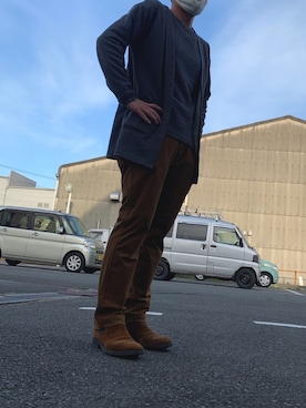 「URBAN RESEARCH（アーバンリサーチ）のアイテム（ノーカラージャケット）」を使った、BOSSさん（メンズ・173cm）の春コーディネート