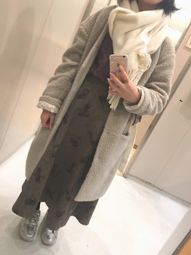 Qmicoさん（レディース・154cm）の冬コーディネート