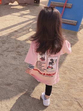 「MOUSSY（マウジー）のアイテム」を使った、ゆのちさん（キッズ・80cm）の春コーディネート