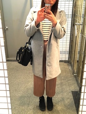 「マリン」｜「アイテム（チェスターコート）」を使った、n＊さん（レディース・171cm）の春コーディネート