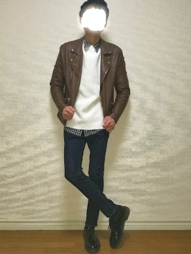 bouさん（メンズ・176cm）の春コーディネート