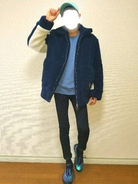 「AGENDER（エイジェンダー）のアイテム」を使った、bouさん（メンズ・176cm）の春コーディネート