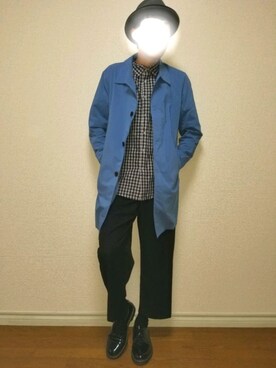 「平成最後のWEARISTAセンバツ」｜「アイテム（ステンカラーコート）」を使った、bouさん（メンズ・176cm）の春コーディネート
