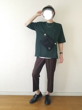 「The DUFFER of ST.GEORGE（ザダファーオブセントジョージ）のアイテム（バッグ）」を使った、bouさん（メンズ・176cm）の春コーディネート