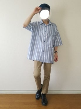 「FUNALIVE（ファンアライブ）のアイテム（キャップ）」を使った、bouさん（メンズ・176cm）の夏コーディネート