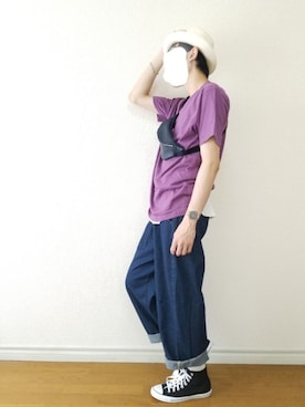 ショルダーバッグを使った 白ハット のメンズ人気ファッションコーディネート Wear