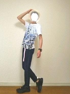 「zozoデニム」｜「アイテム（腕時計）」を使った、bouさん（メンズ・176cm）の夏コーディネート