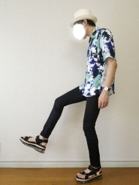 bouさん（メンズ・176cm）の夏コーディネート