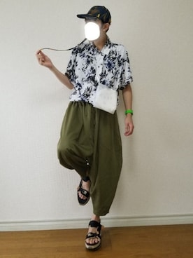 「NOISE MAKER（ノイズメーカー）のアイテム（キャップ）」を使った、bouさん（メンズ・176cm）の夏コーディネート