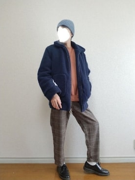「AGENDER（エイジェンダー）のアイテム」を使った、bouさん（メンズ・176cm）の秋コーディネート