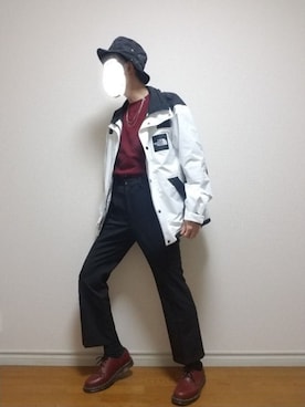 「ALLEGE（アレッジ）のアイテム（帽子）」を使った、bouさん（メンズ・176cm）の秋コーディネート