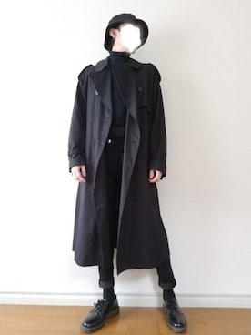 「ALLEGE（アレッジ）のアイテム（帽子）」を使った、bouさん（メンズ・176cm）の冬コーディネート