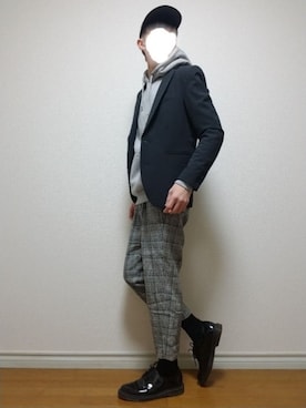 bouさん（メンズ・176cm）の冬コーディネート