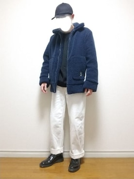 「AGENDER（エイジェンダー）のアイテム」を使った、bouさん（メンズ・176cm）の冬コーディネート