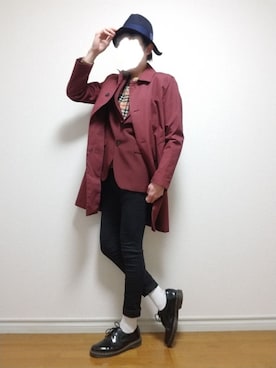 bouさん（メンズ・176cm）の冬コーディネート